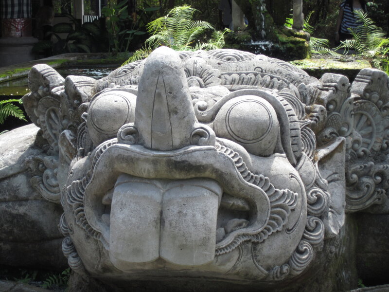 Stone Dragon Head Sculpture