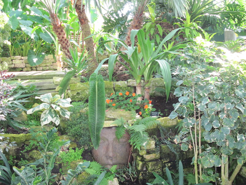 Stone Face in Garden