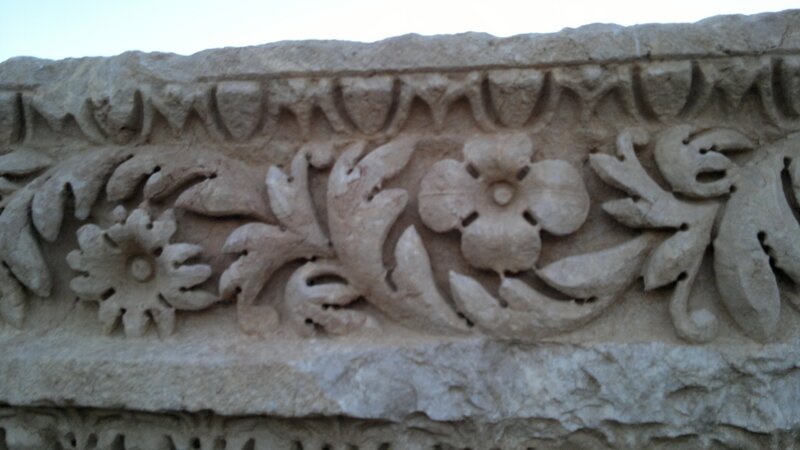 Stone Floral Carving