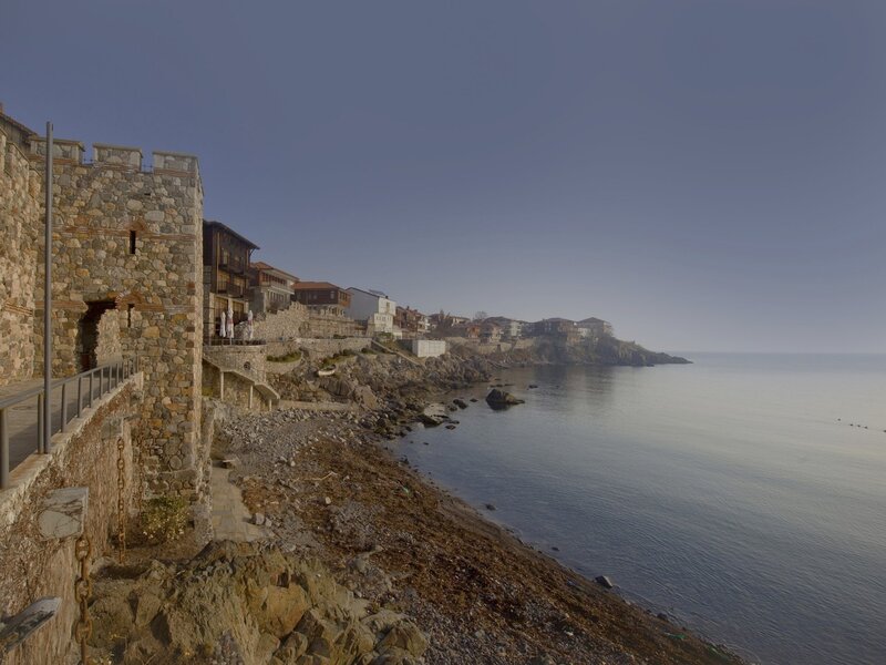 Stone Fortress by Sea — Blue