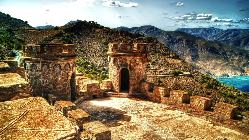 Stone Fortress on Hill