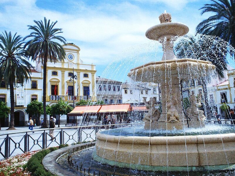 Stone Fountain in Plaza