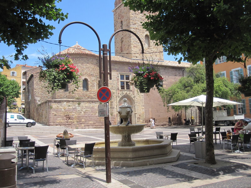 Stone Fountain in Square