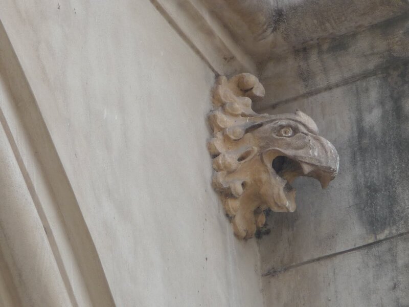 Stone Gargoyle Head — Beige