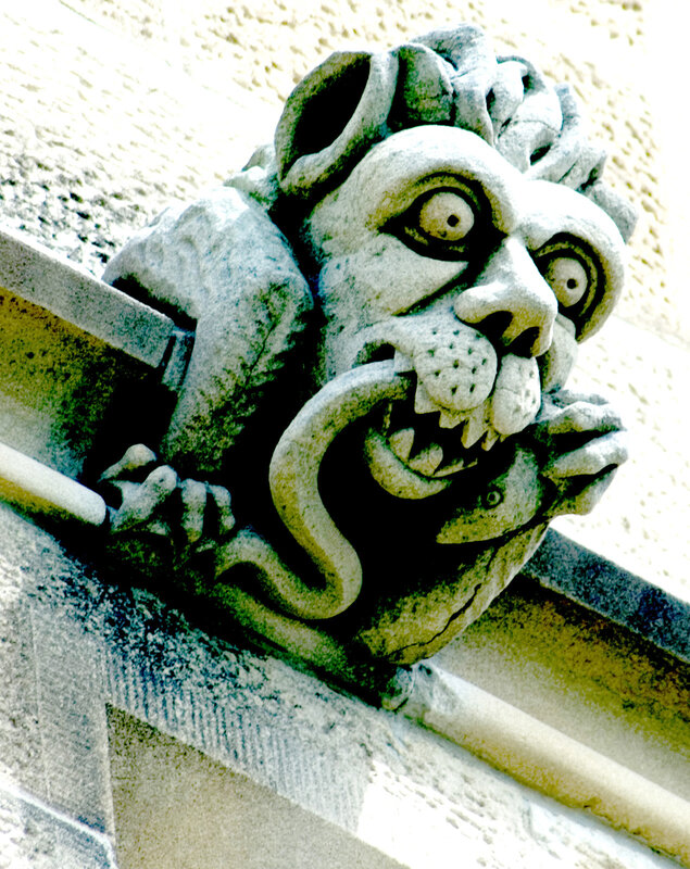 stone gargoyle sculpture