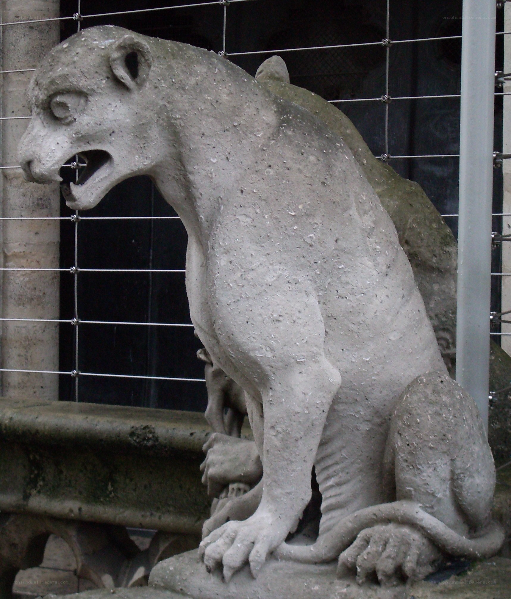 stone gargoyle sculpture