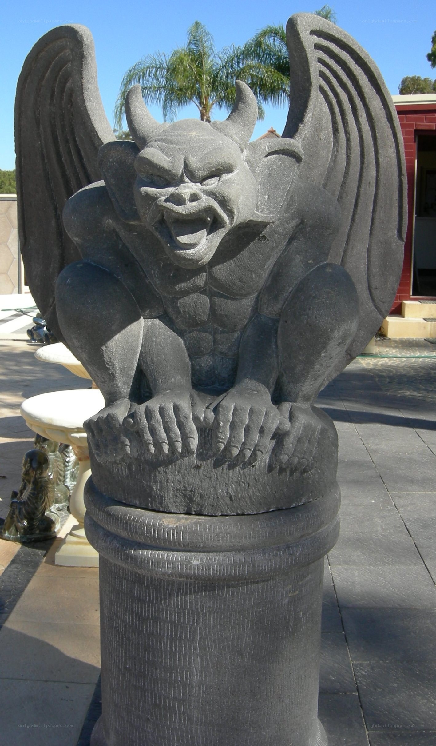 stone gargoyle statue