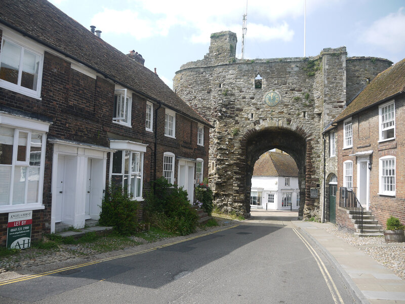 Stone Gate with Houses