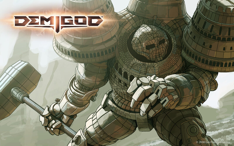 Stone Golem Warrior — Brown, Dramatic