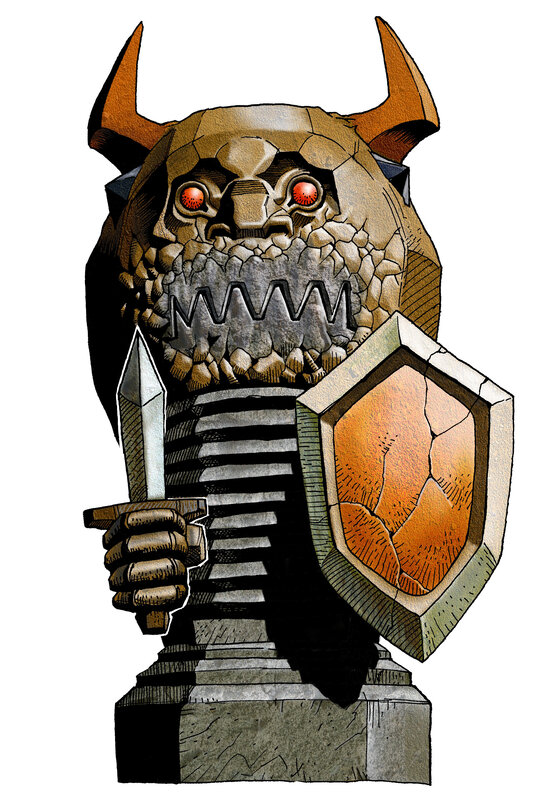 Stone Golem Warrior — Brown