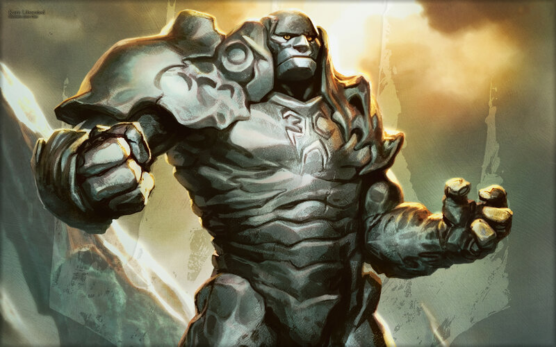Stone Golem Warrior — Gray