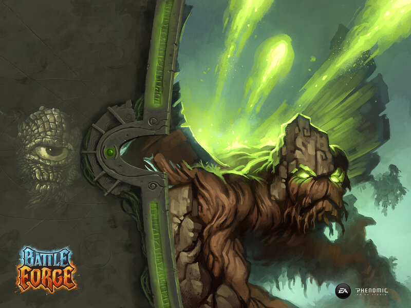 Stone Golem Warrior — Green