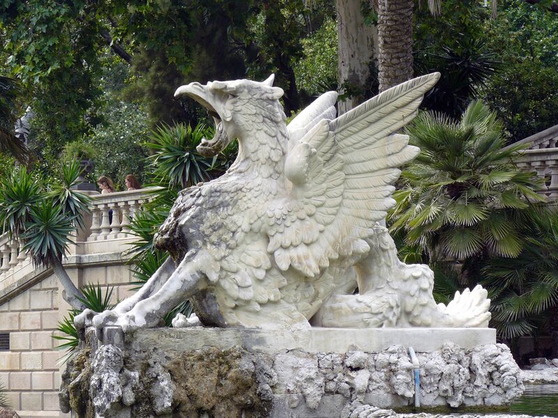 Stone Griffin Statue