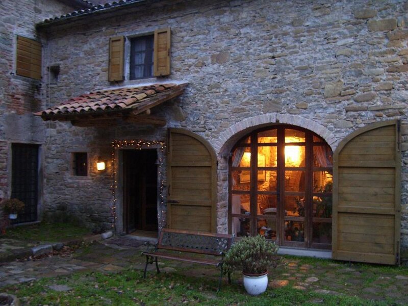 Stone House at Dusk