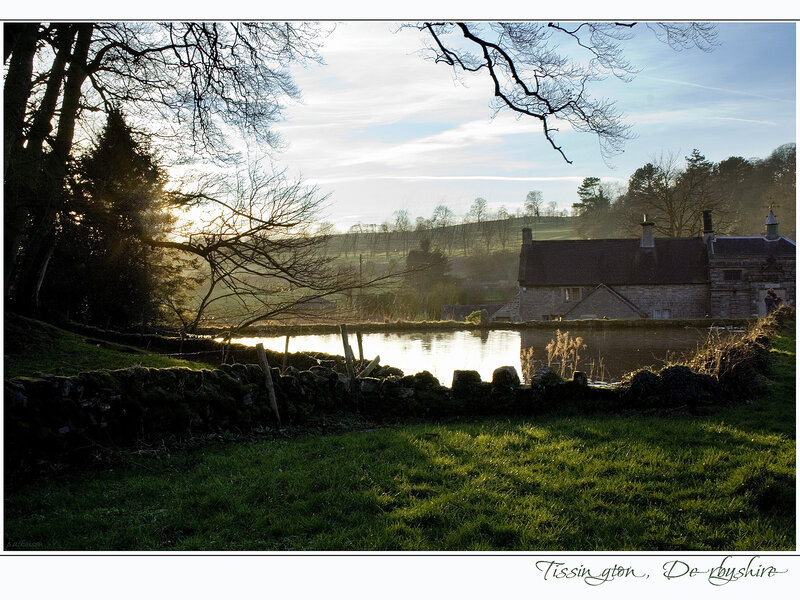 Stone House by Pond