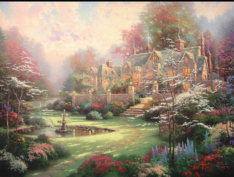 Stone House in Garden
