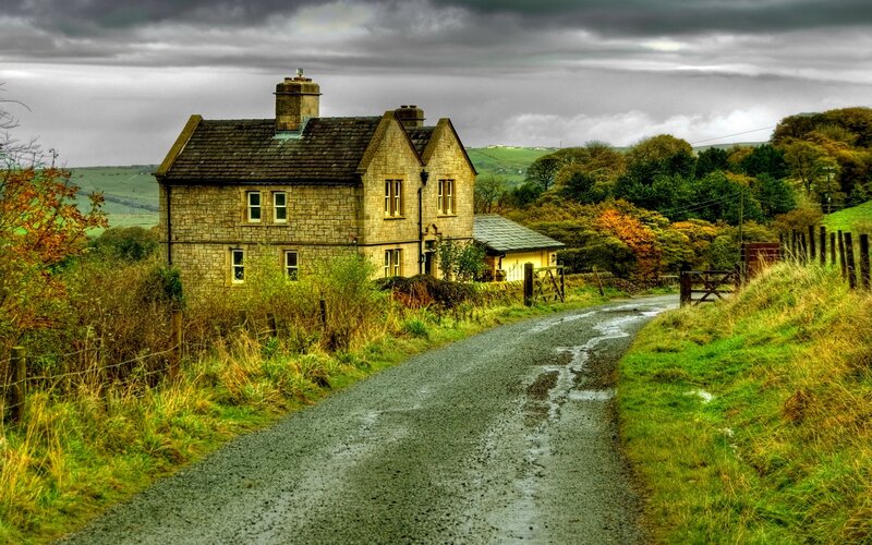 Stone House on Country Road