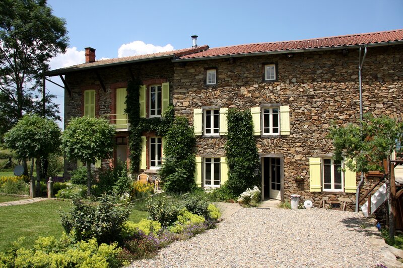 Stone house with garden