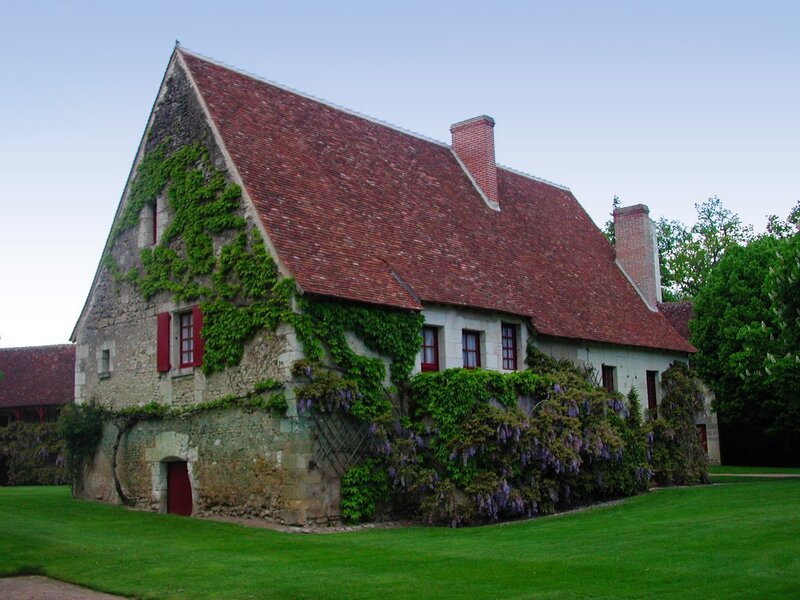 Stone House with Ivy — Green