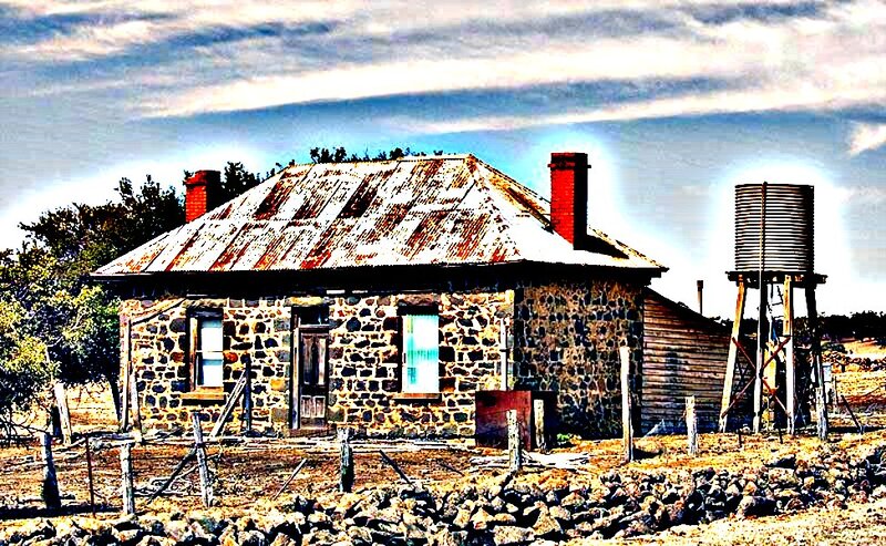 Stone House with Water Tank