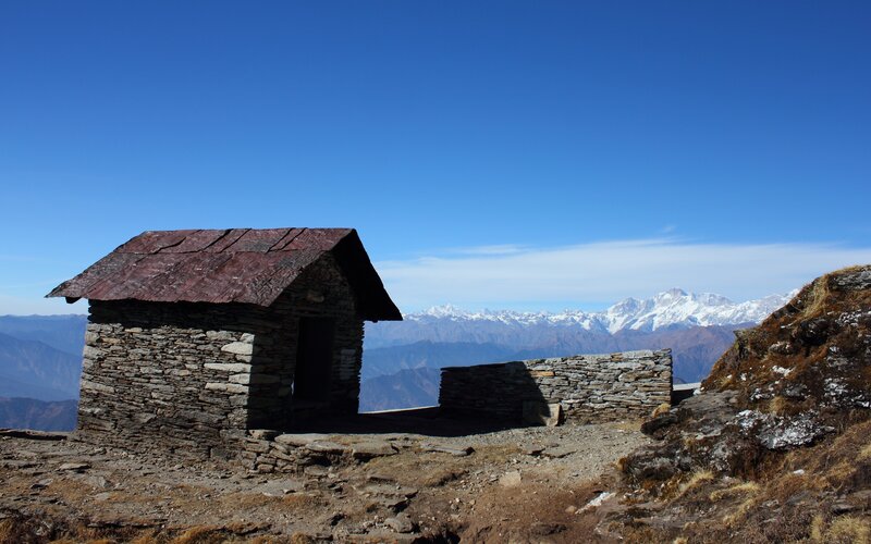 Stone Hut on Mountain