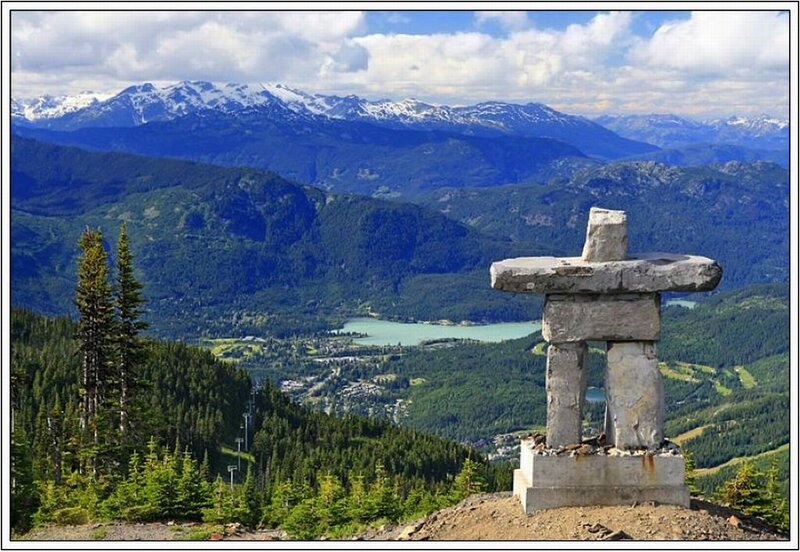 Stone Inukshuk Monument