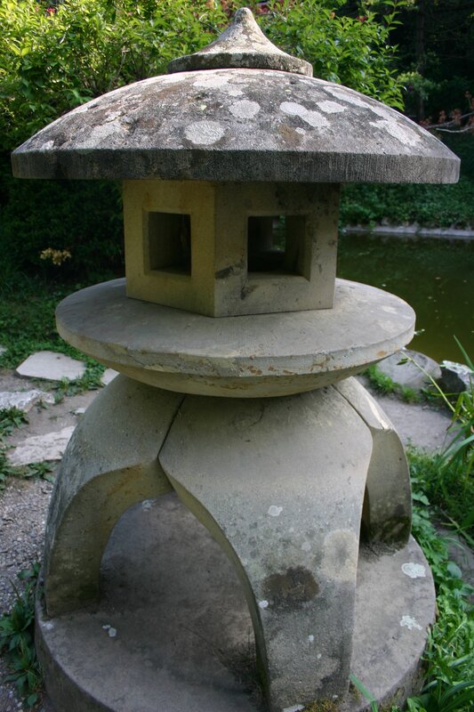 Stone Lantern in Garden — Gray, Serene, Afternoon