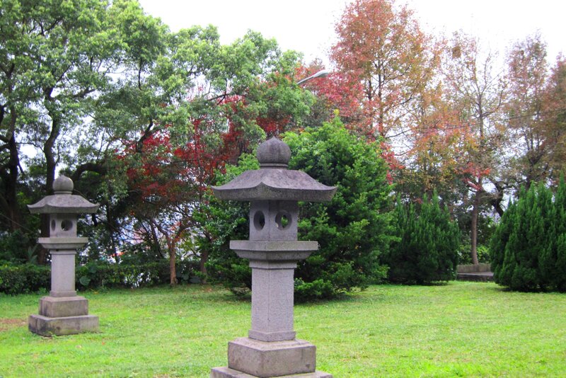 Stone Lanterns in Park