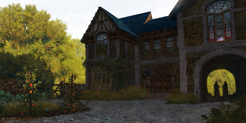 Stone Manor House — Green, Serene