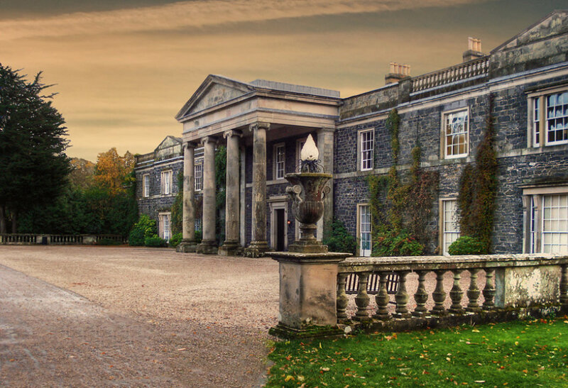 Stone Mansion with Columns