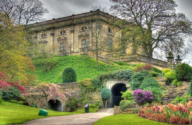 Stone Mansion with Garden