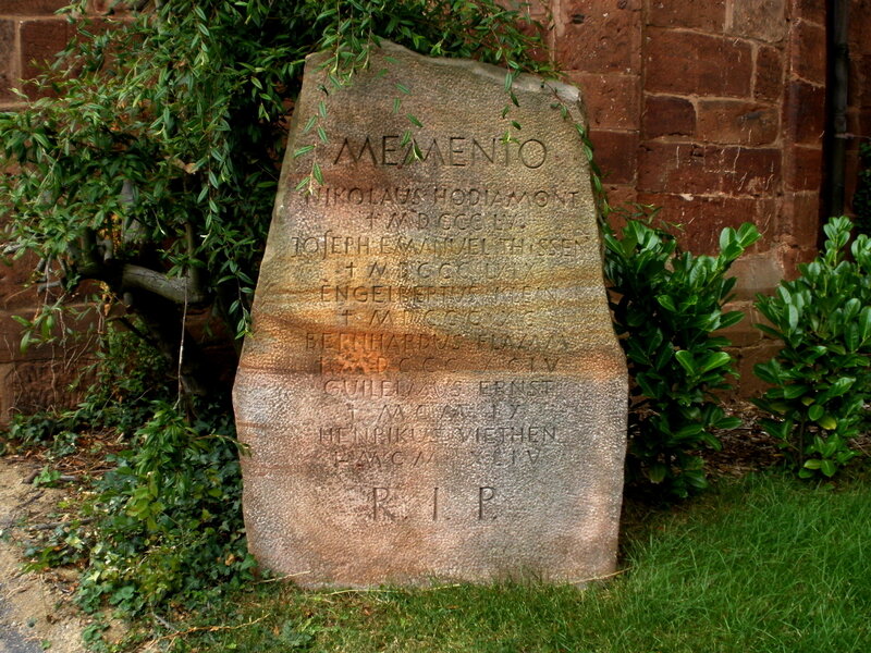 Stone Memorial Plaque