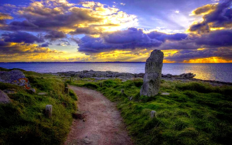 Stone Monolith on Coast