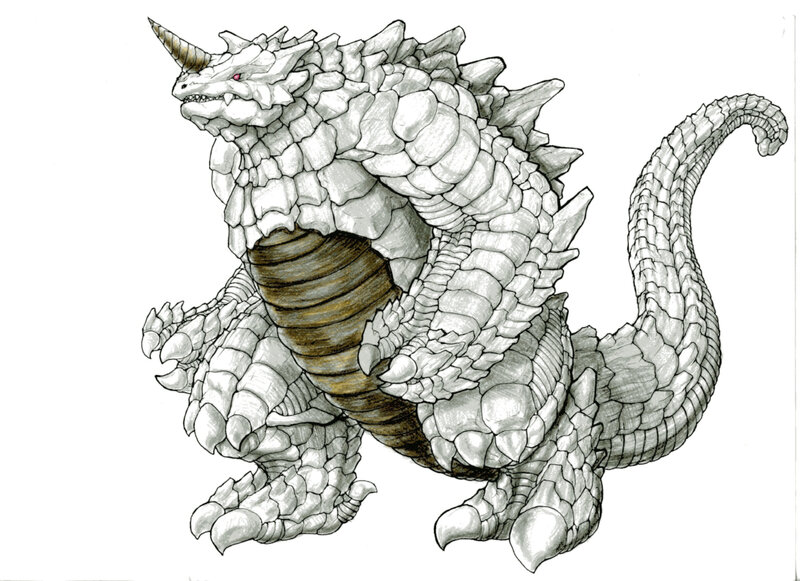 stone monster creature design