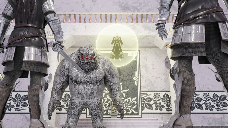 Stone Monster in Hall