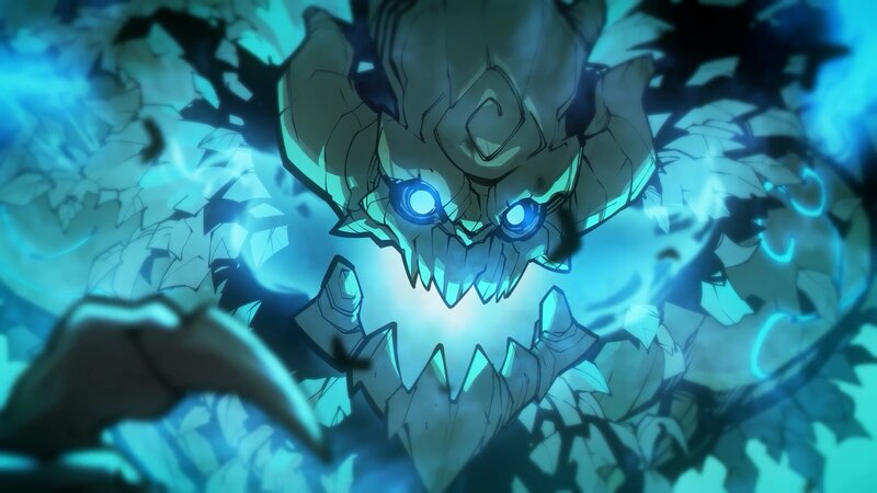 Stone Monster with Glowing Eyes