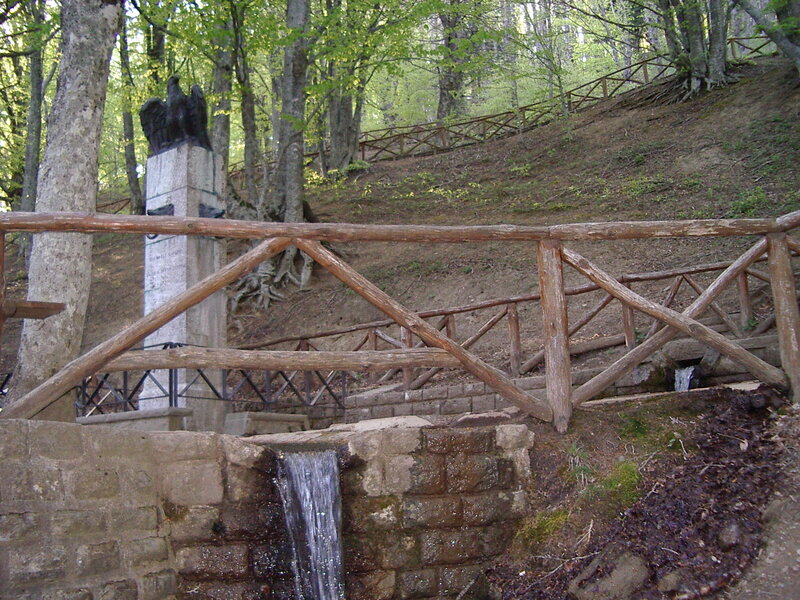 Stone Monument with Eagle