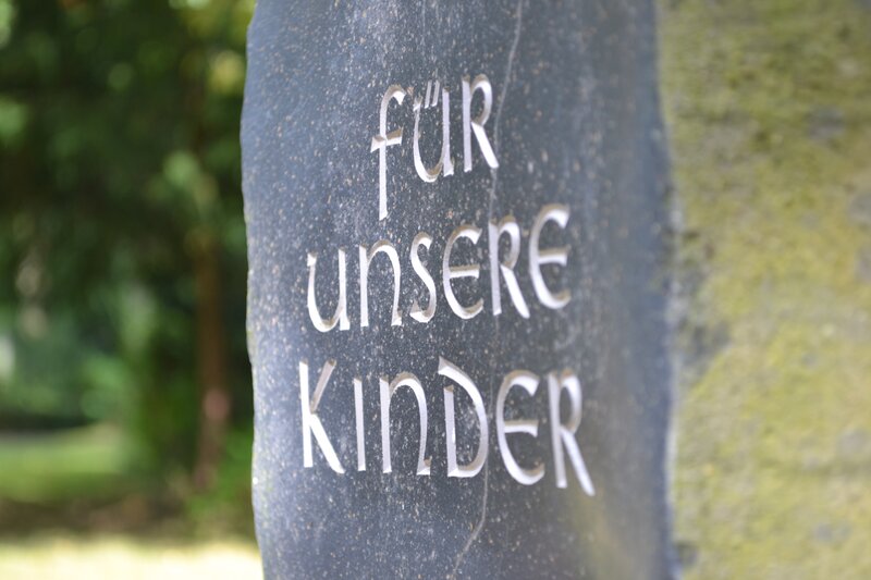 stone monument with german text