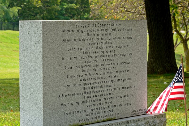 Stone Monument with Poem