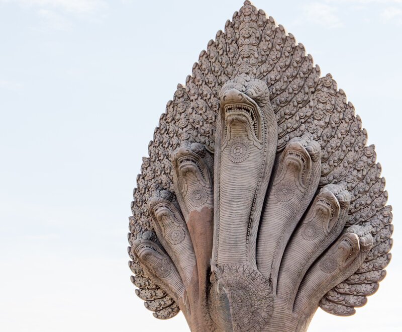 Stone Naga Sculpture