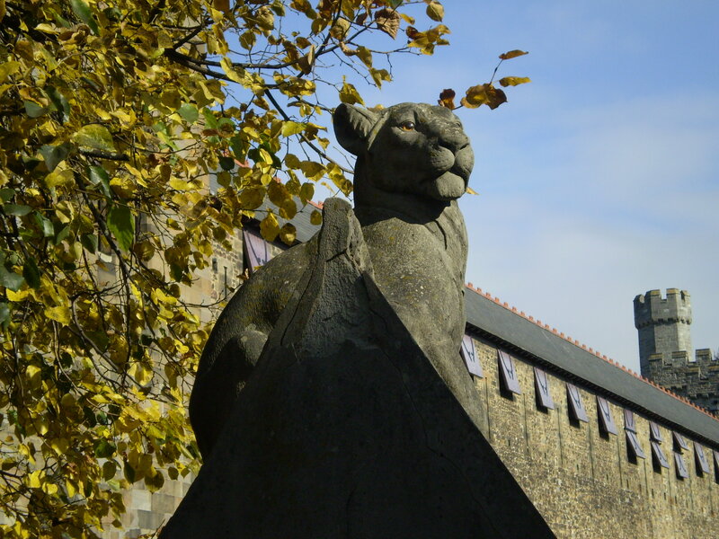 Stone Panther Statue