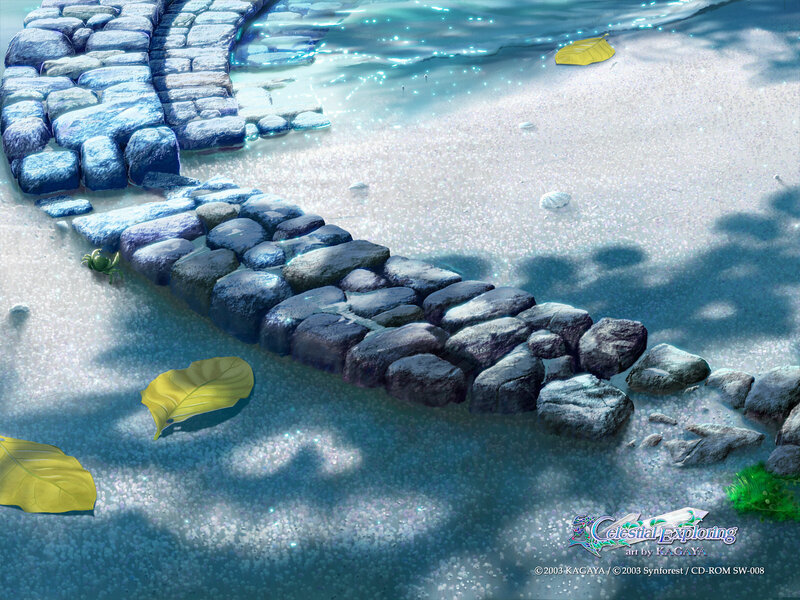 Stone path by the water