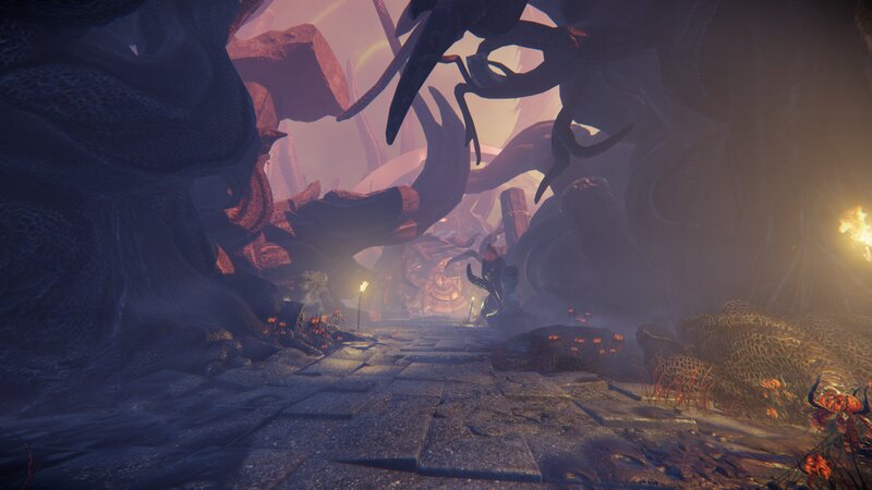 Stone Path in Cave