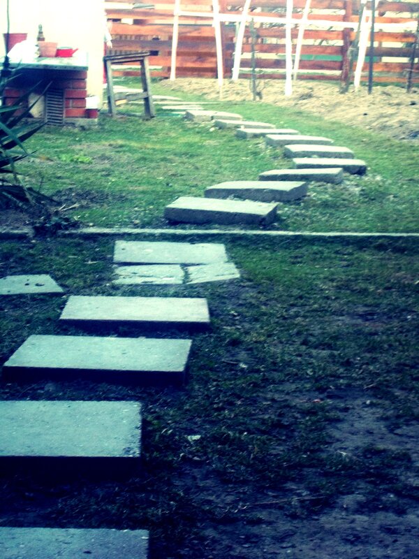 Stone Path in Garden — Green, Calm