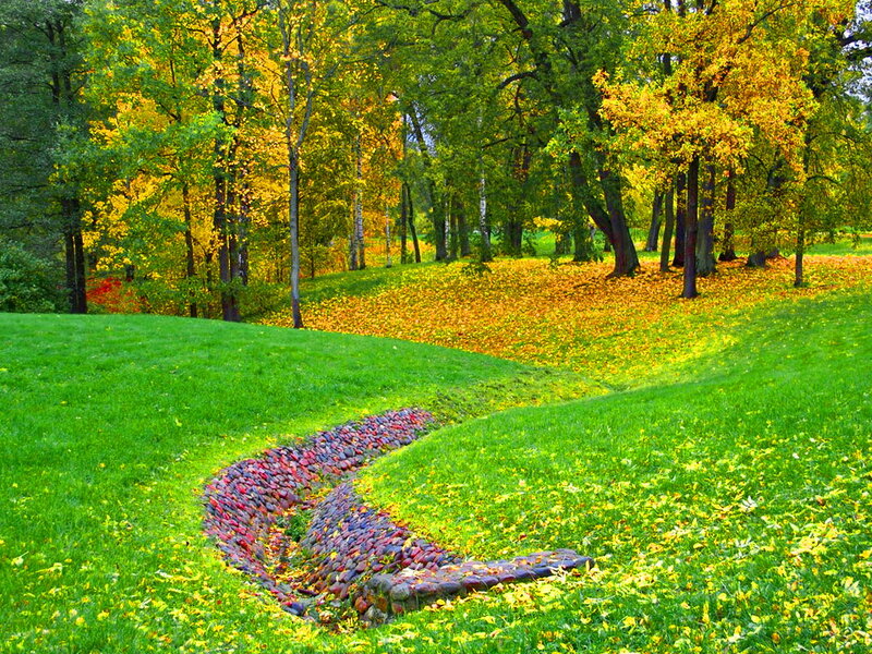 Stone Path in Park