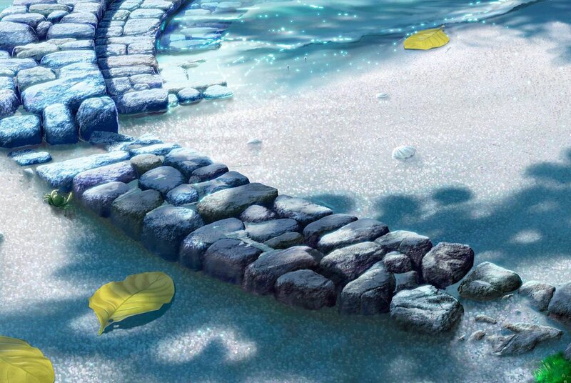 Stone Path in Shallow Water