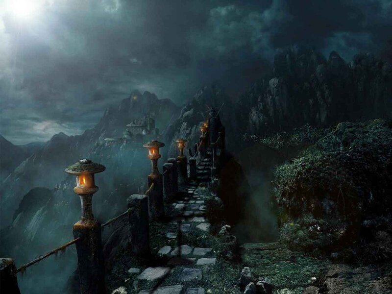 Stone Path on Mountain