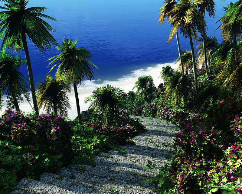 Stone Path to Beach