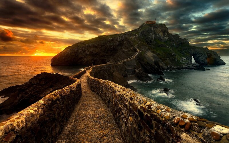 Stone Path to Island