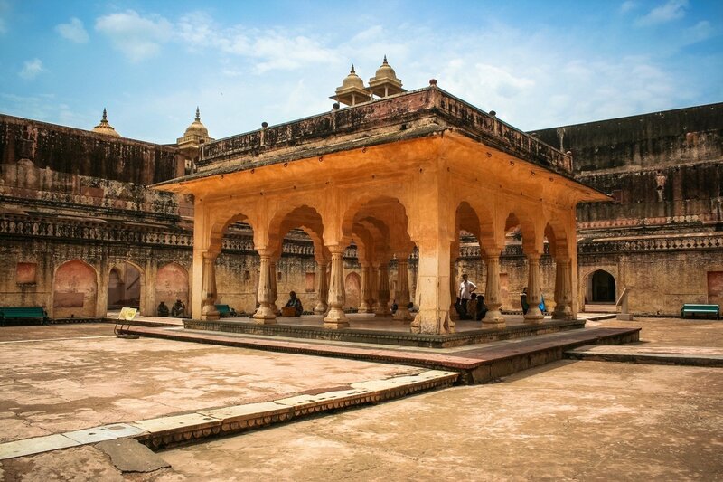 Stone Pavilion in Courtyard